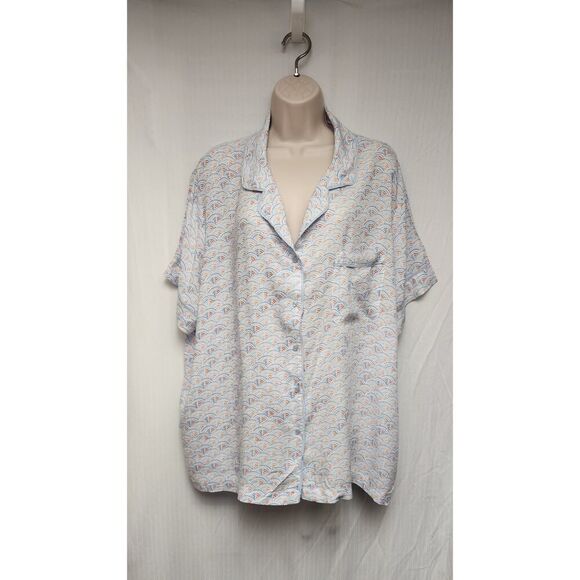 Gilligan & O'Malley Short Sleeve Sleepwear Pajama Pants Set Size 3X Blue/Red - Picture 8 of 10